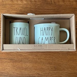 ✨ BOGO 50% Off ✨ Rae Dunn Happy Camper Mug & Travel Fund Jar
